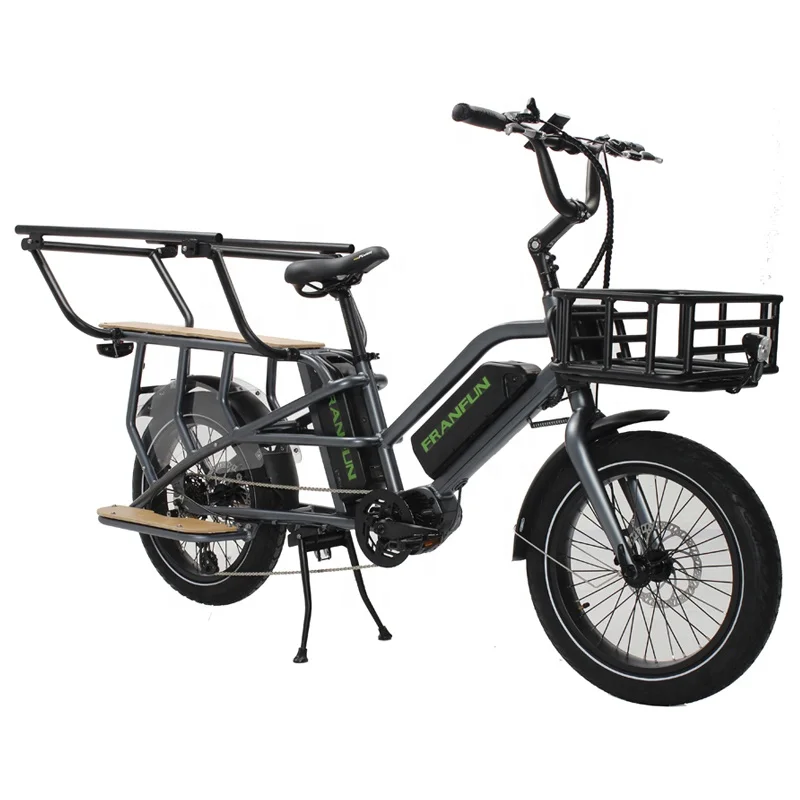 Best High-end 20*3.0 Wide tire M400 M420 Central engine electric kids cargo bike bicycle 140km