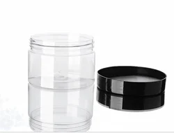 200cc Amber plastic bottle with aluminum foil  and white Lids