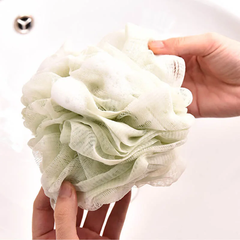 Custom Large Loofah Bath Sponge Body Scrubber Mesh Shower Pouf Bath Ball Sponge for Exfoliating