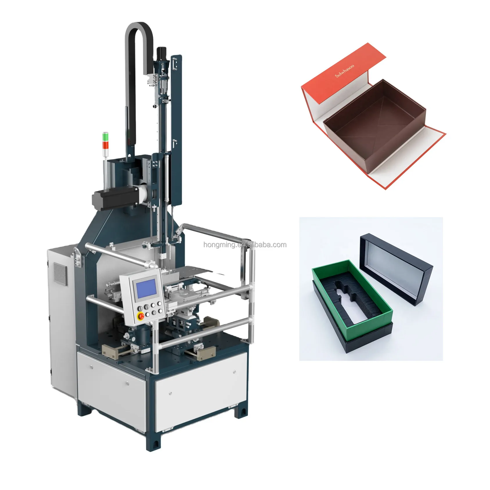 HM-ZD6040 Automatic Cardboard Box Forming Rigid Making