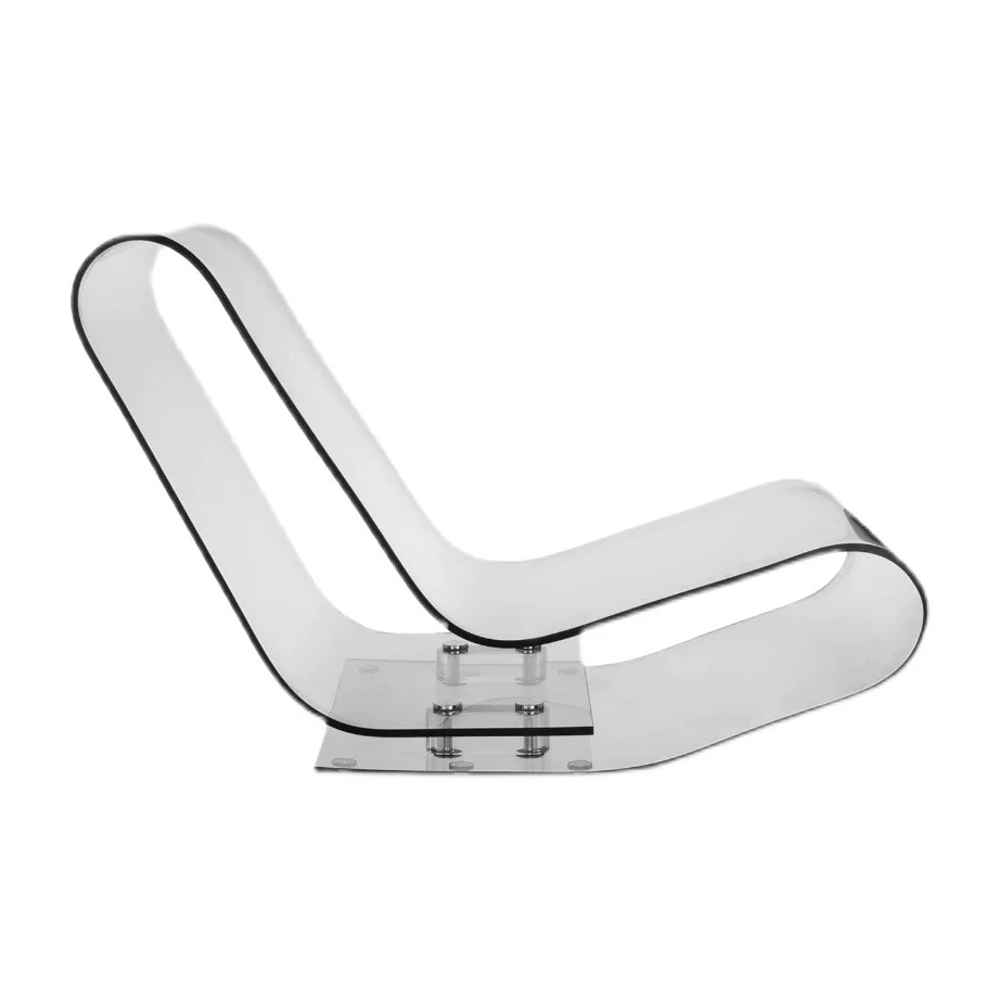 High Quality  TransparentCle Chair  Backrest Meditation Home Furniture Unique Recliner Acrylic Leisure Chair