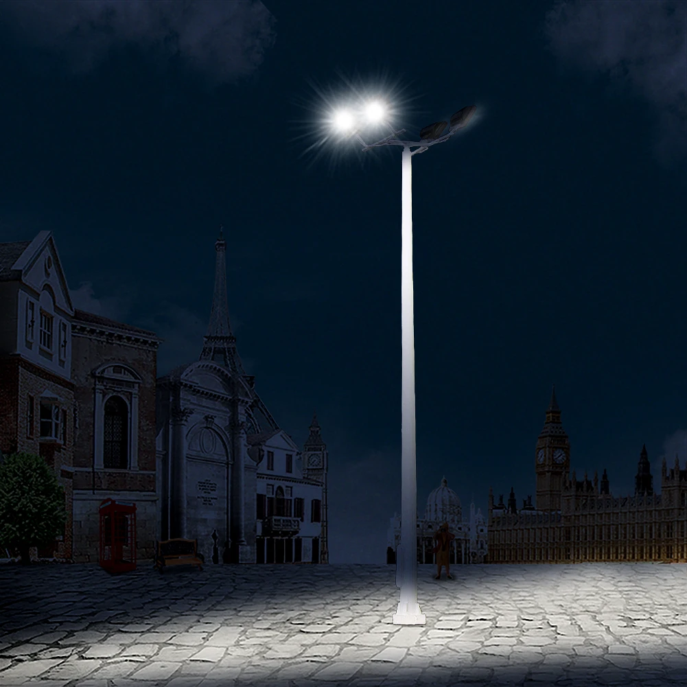 LSL13HO Model Railway Train 1:87 HO Scale 10.5cm LED Model Plaza Lamppost Playground Light