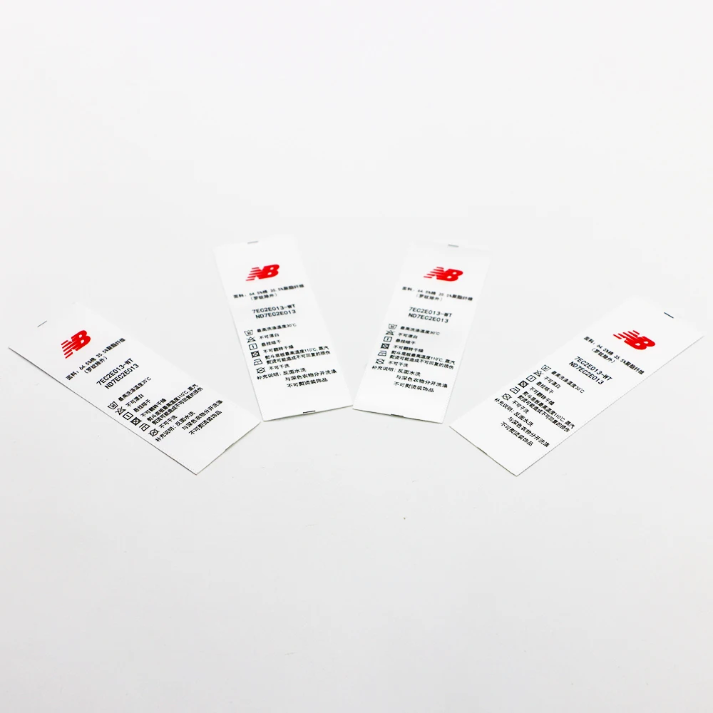 Wholesale Free Sample clothing labels custom printed care label satin washing sewing labels Fast delivery OEM production