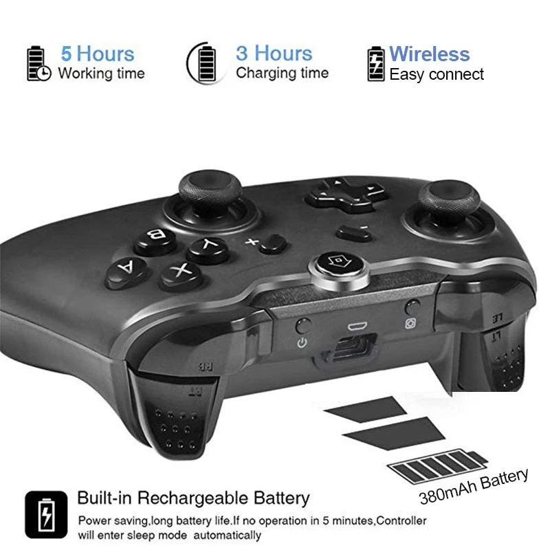 
Wireless Game Remote Control Joypad Joystick Switch Pro Switch Controller 