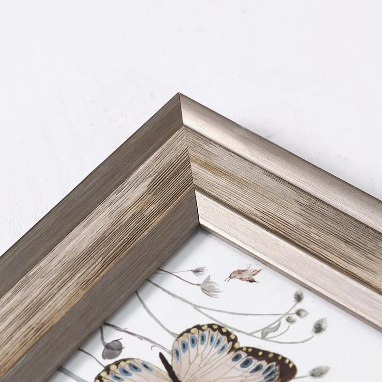 Wall Hanging PS Retro Metal Style Tabletop Plastic Picture Photo Frame