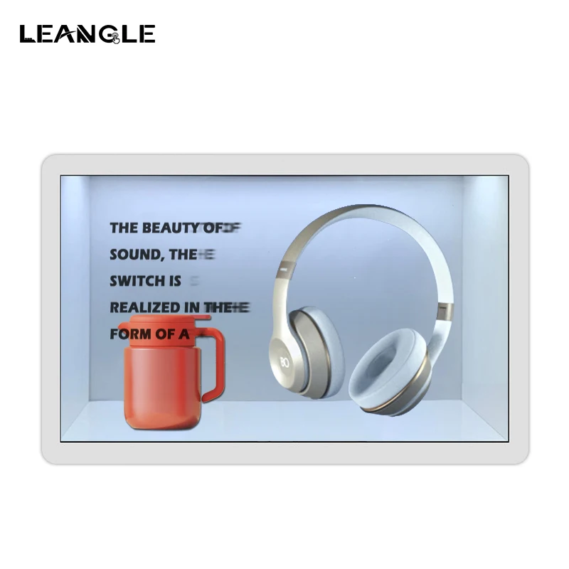 21.5 32 inch Transparent Display Showcase Hologram Showcase