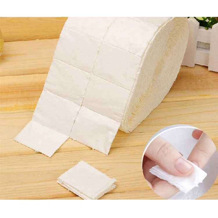 Wholesale Salon Nail Art Cleaner Tools Lint-Free Nail Roll File and Remover Towel Paper Cotton Pads Roll