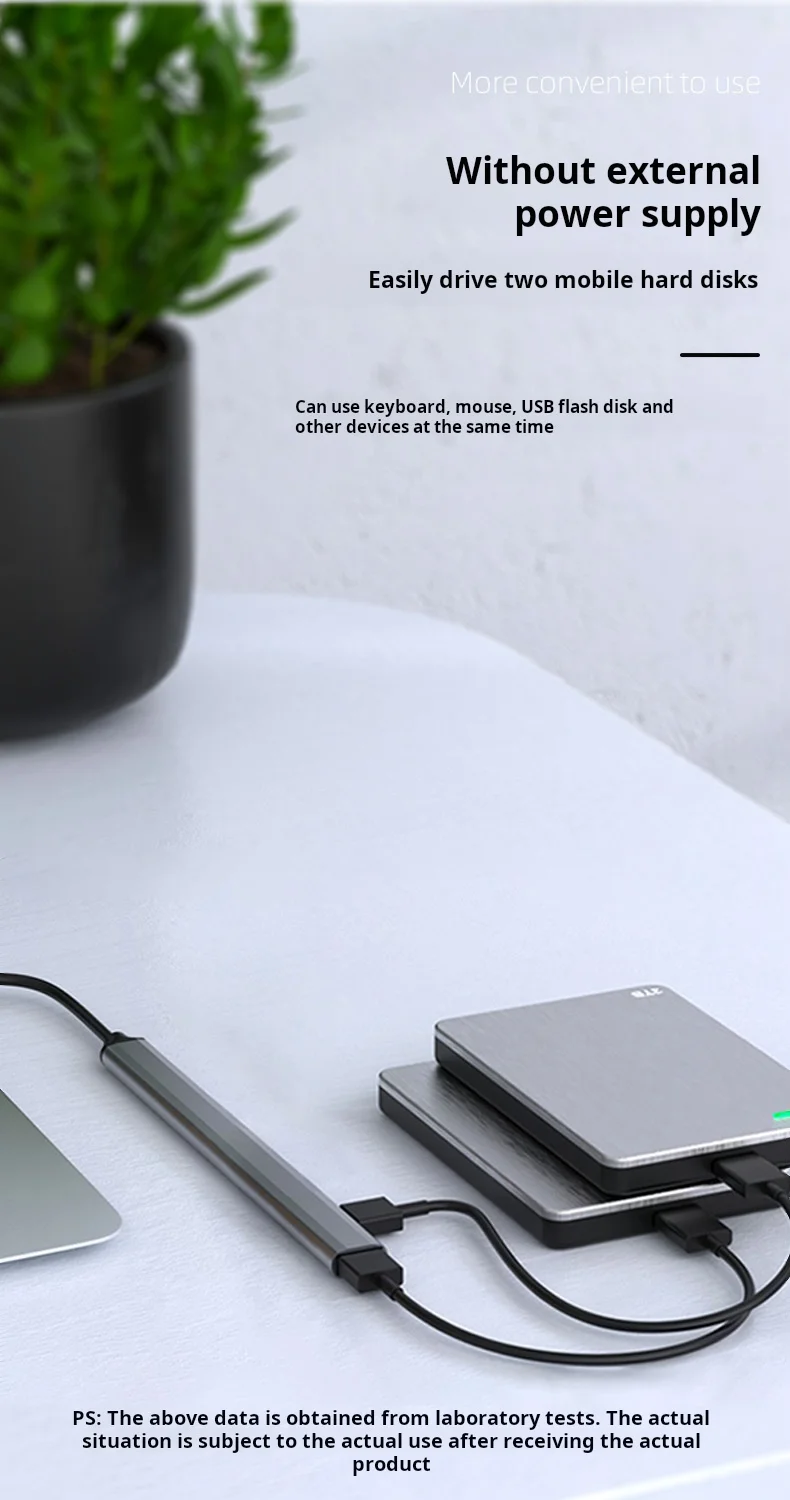 Type-C to 7 port usb hub Aluminum alloy four-port USB cable splitter Usb3.0 type c hub Usb c hub