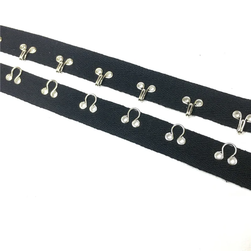 eyelet tape snap fastener tape metal popper tape for garment clothes trimmings