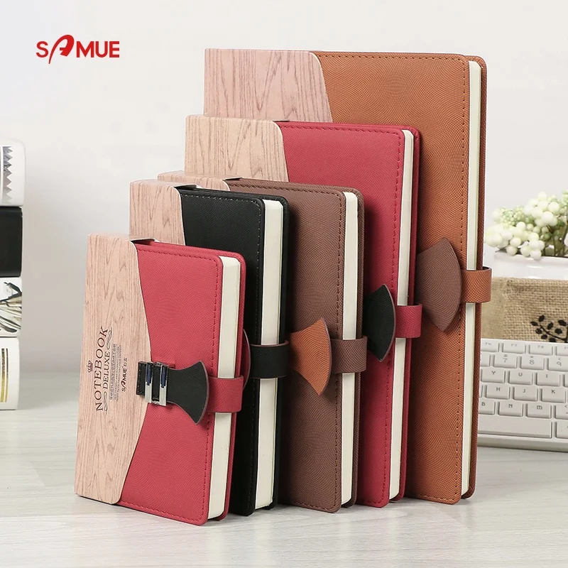 Wholesale PU leather business diary notebook vintage magnetic buckle