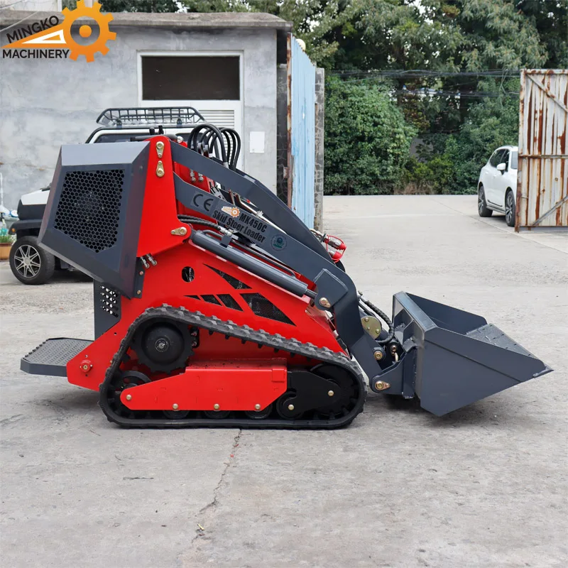 Small Skid Steer Smallest stand on track mini skid steer loader