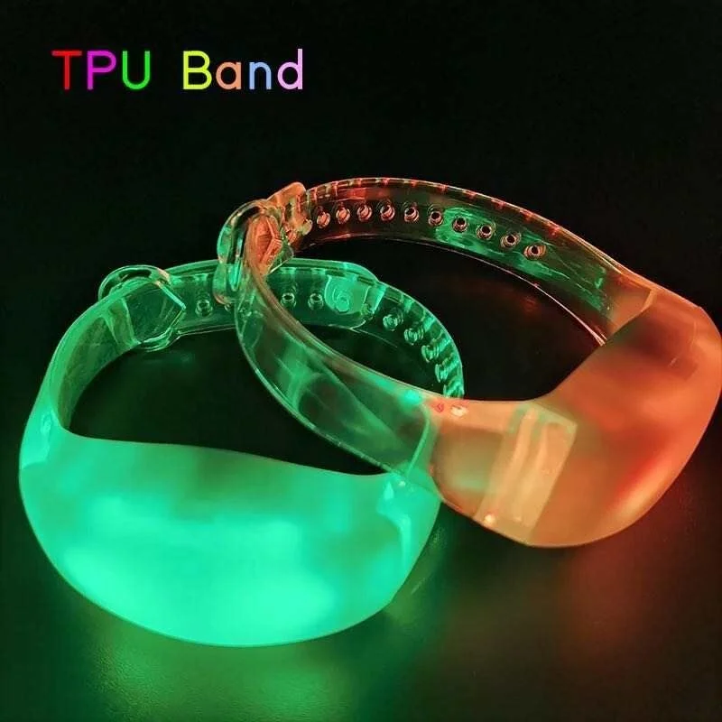 Concert/Music Festival Party/Night Club Central Control Luminous TPU Bracelet Flash Bracelet Cheering Wrist Band Strap