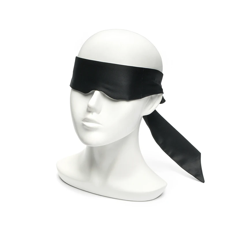 Wholesale BDSM Bondage Restraint Sex Game Super Ribbon Satin Eye Mask Adult Women Blindfold BDSM Bondage Sex Blindfold