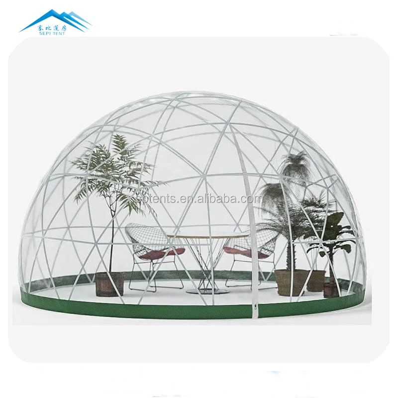 Garden year-round PVC geodesic dome greenhouse kit