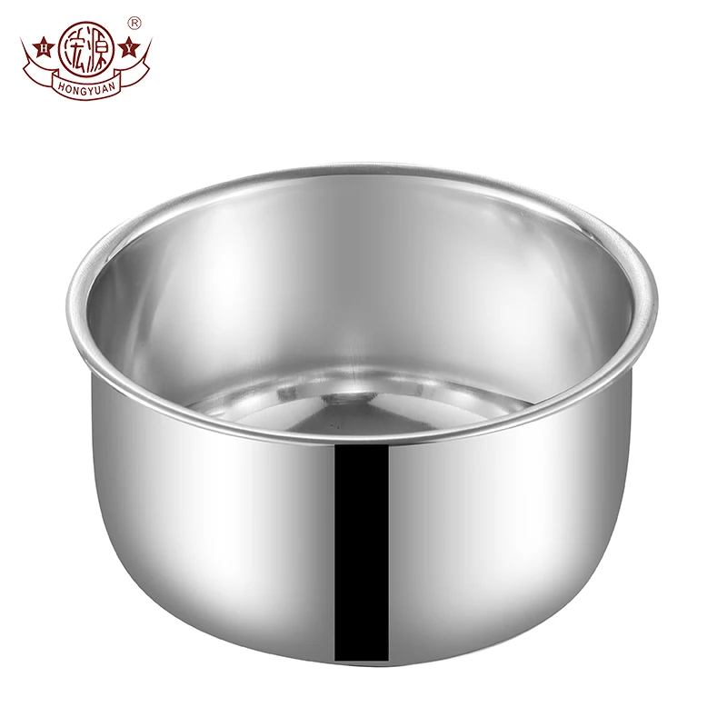 Kitchen cookware stainless steel cooking pot food pot soup bowl with lid