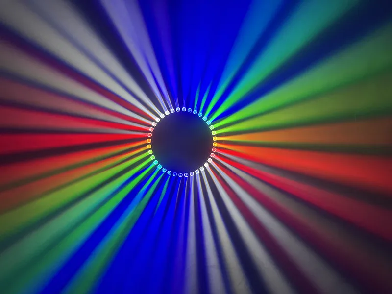 1M led rgbw circle dmx ring effect light with lifting machine disco stage beam bar colorful lighting for disco