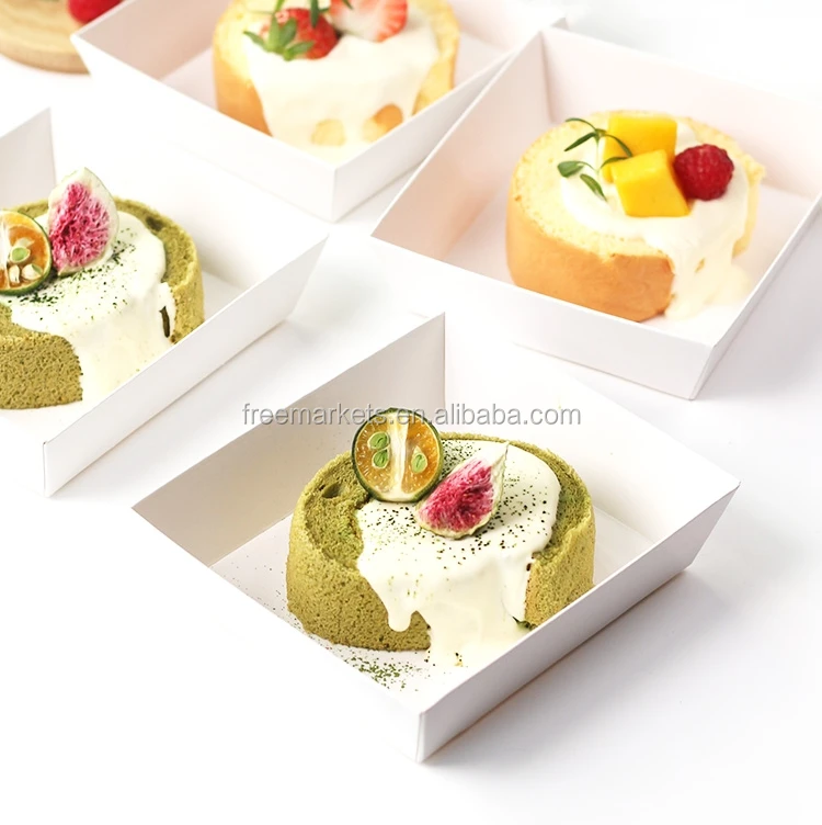 Custom takeout cardboard square food container paper sandwich hot dog box pla biodegradable