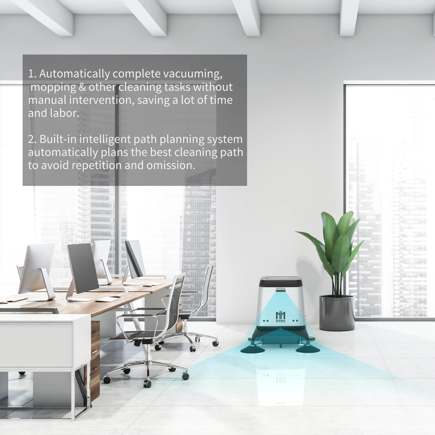 Wholesale Autonomous Smart Self Cleaning Robot Cleaner for Commercial Cleaning