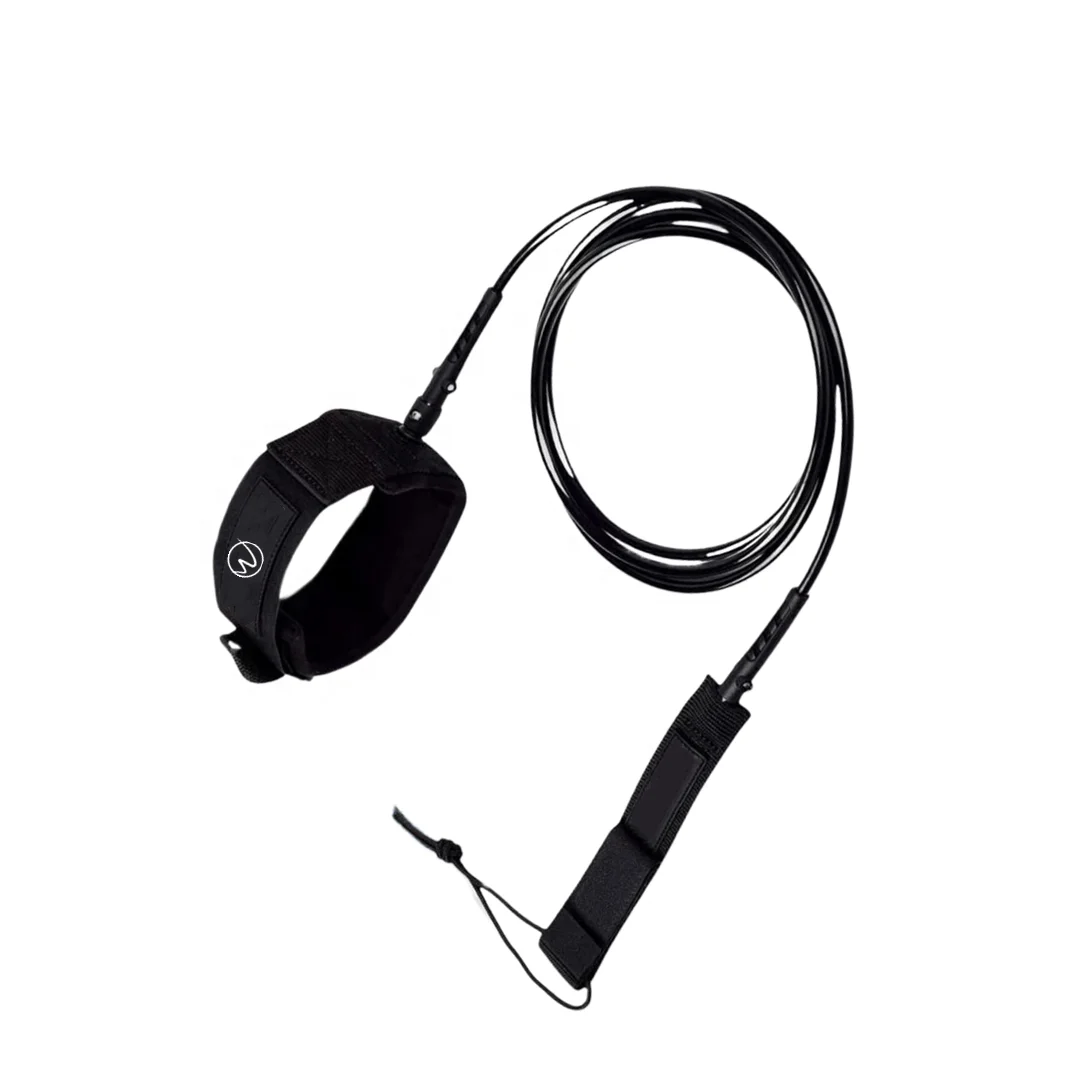 High Quality 6ft 7ft 8ft 9ft 10ft 6mm 7mm  Surfboard Leash Surf Leash straight leg rope cord