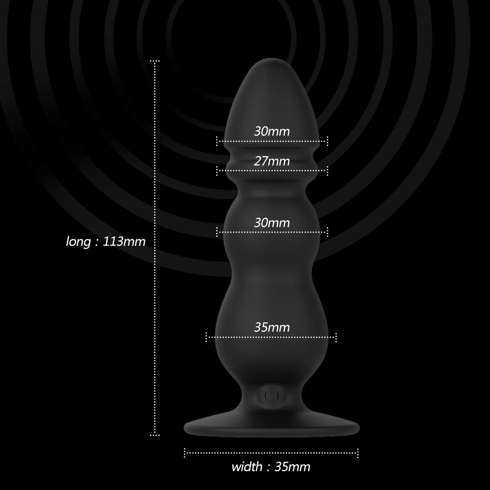 Remote Control Court Anal Plug Metal Women Toys Anal Vibrating Prostate Massager Anal Vibrator Beads Butt Plug For Men