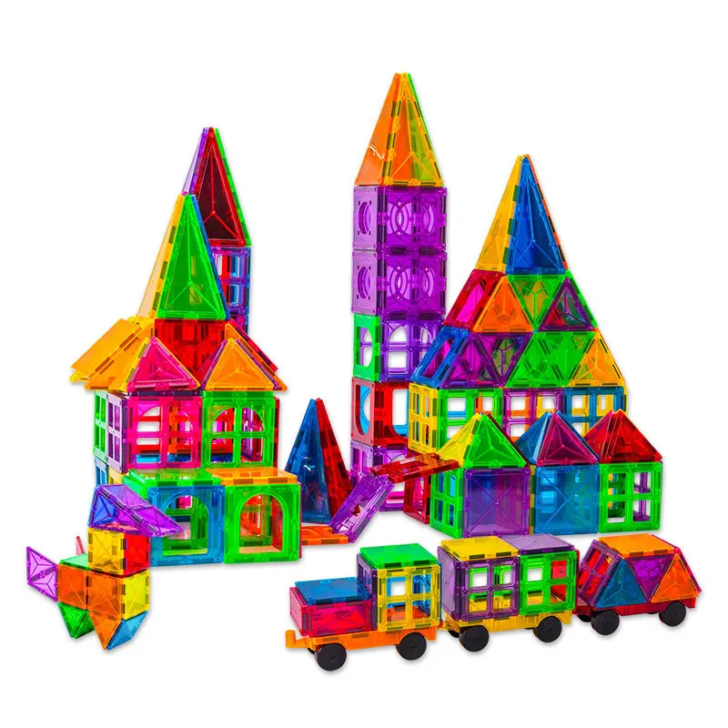 DIY 3D Magnetic Pieces Constructor Building Blocks Puzzle Toys Learn Shapes and Colors Educational Toys for Kids