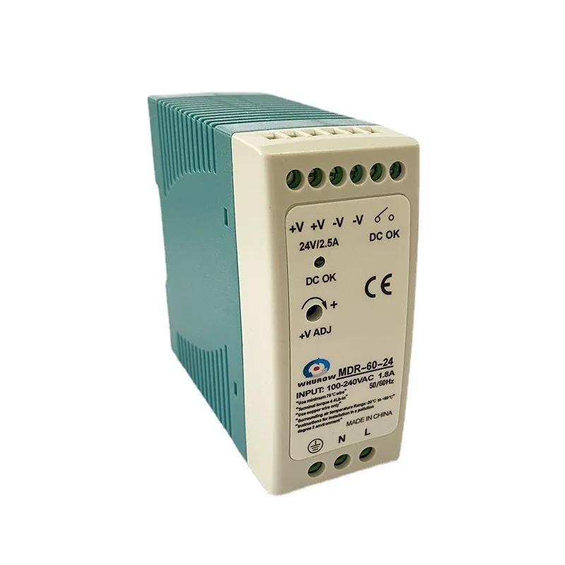 MDR-60-12 Regulated DC Switch Power Supply Thin Type DIN Rail Mounted 60W 12V 5A Electric Low Voltage Protection