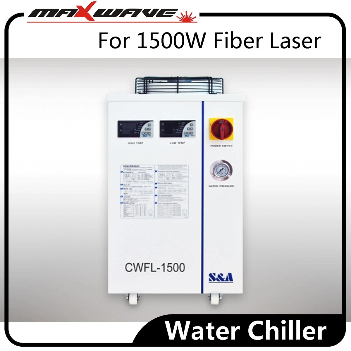 S&A CWFL-1000 Water Chiller 1000W CWFL-1500 1500W Fiber Laser Chiller for Fiber laser cutting machine