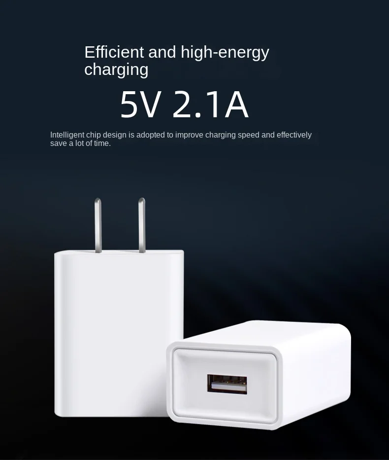 Latest products 2023 Portable Mobile Phone Cube USB Fast charging 5V2A US Plug Power Adapter Wall Charger For iphone Charger