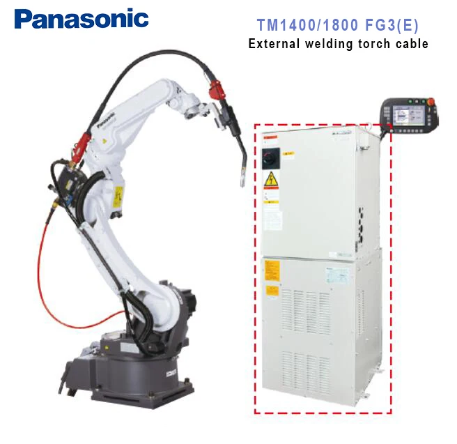 Panasonic 6-axis CO2/MAG welding robot TM1400(E/T/S)FG3, suitable for carbon steel,  latest controller AUR01060 (G3)