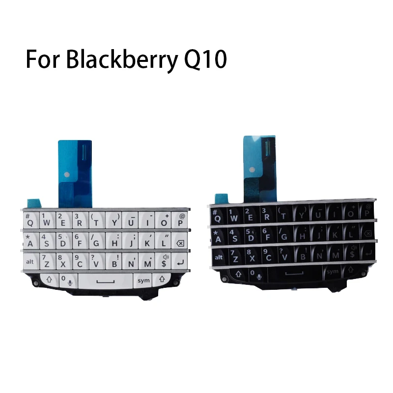 
Original Keypad For BlackBerry Q10 Keyboard Button With Flex Cable Replacement Parts Black/White 
