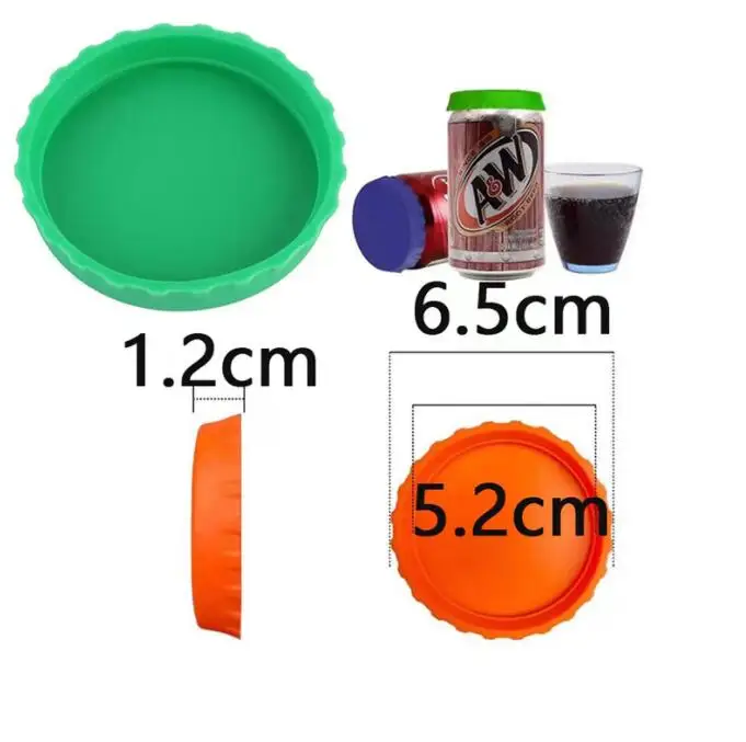 Silicone BPA free reusable beverages Cola can stopper Lid  beer can top cover silicone canning Cap