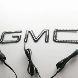 GMC Car logo led auto headlight chasing angel eyes halo rings fog headlight DC12/24V
