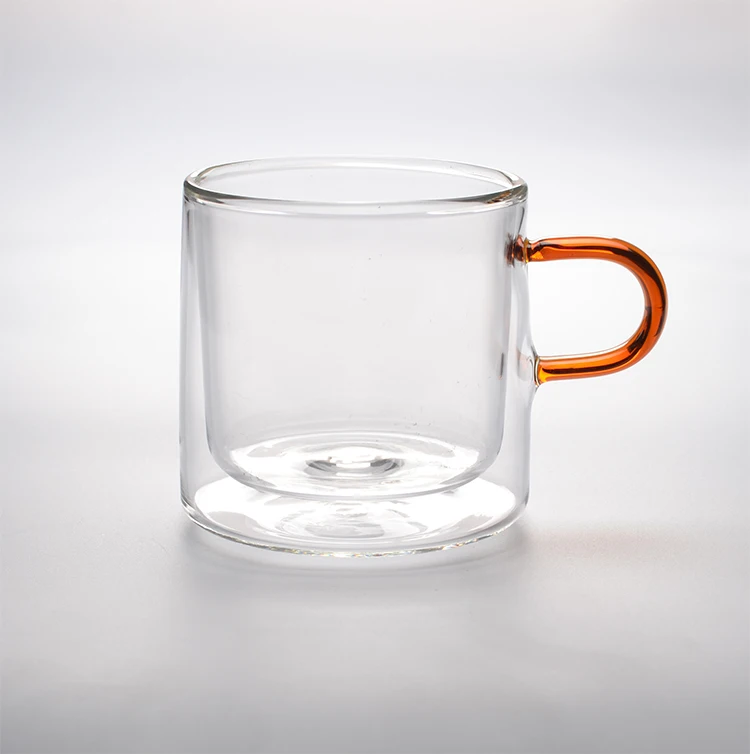 
New Fashion Comfortable Reusable Insulated Espresso Double Wall Glass Tea Cup 