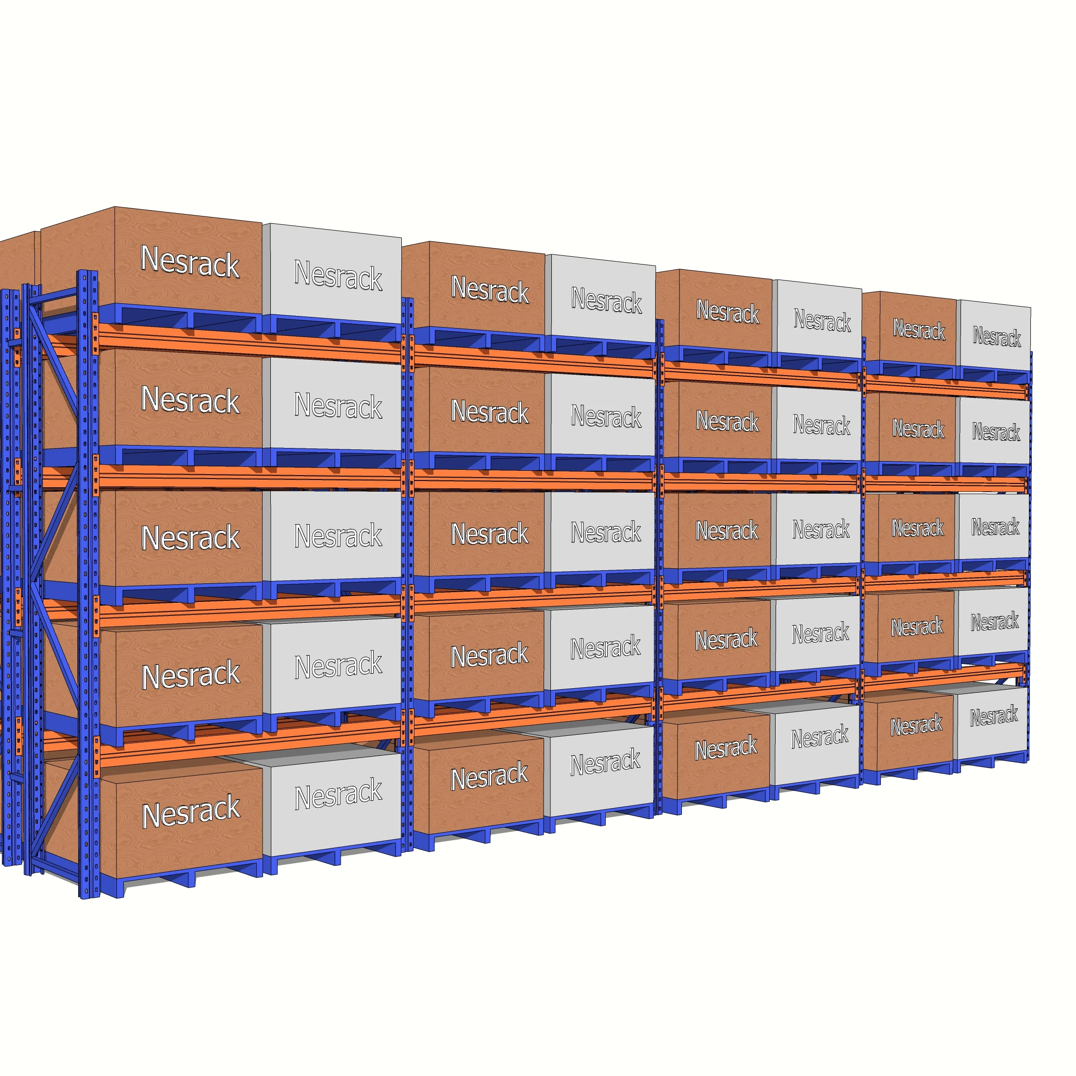 3000KG Per level Heavy duty Pallet Racking Electorstatic Powder Coating CE Manufacturer Warehouse Rack