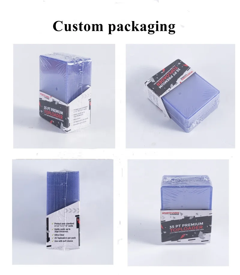 Hot sale ultrapro toploader 3x4inch 35pt pvc sports card holder for game cards