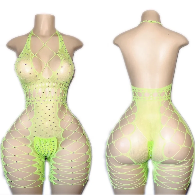 Wholesale  Hot selling Custom Exotic Dance Wear Stripper Wear Dancewear Rhinestone Stripper Clothes