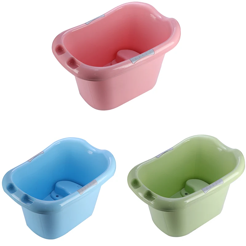 Гигиеническая и безопасная настраиваемая детская Ванна со сливом Для Комфортного Купания