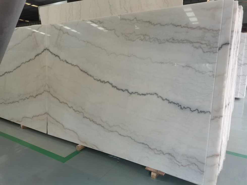 Cheapest Chinese guangxi white marble big natural white marble floor tile