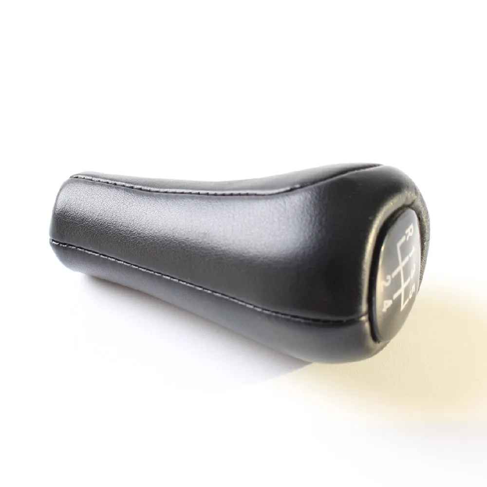 5 6 Speed for bmw E60 E90 E46 gear handle shifting head dark leather gear shifter knob cover