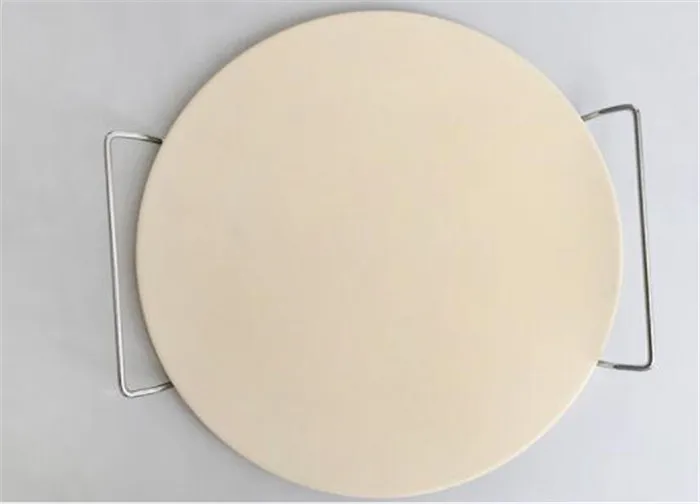 Round Cordierite Durable Baking Stones for Ovens & Grill & BBQ, Stone Oven Round Pizza Stone