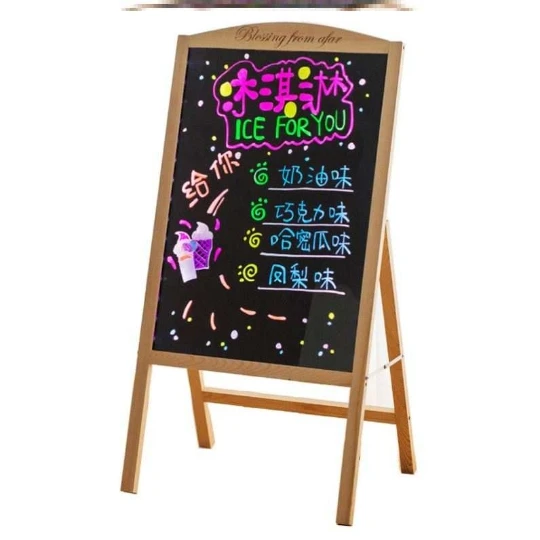 New Type A Standing Style Double Side Wooden Frame Chalk Board