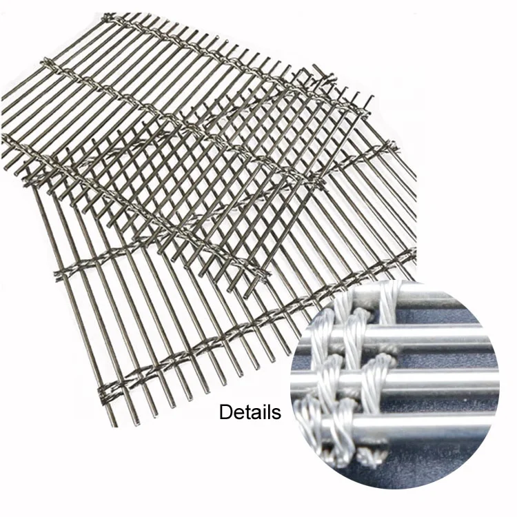 External Architectural Cable Rod Decorative Wire Mesh Used For Metal Draperies Walls