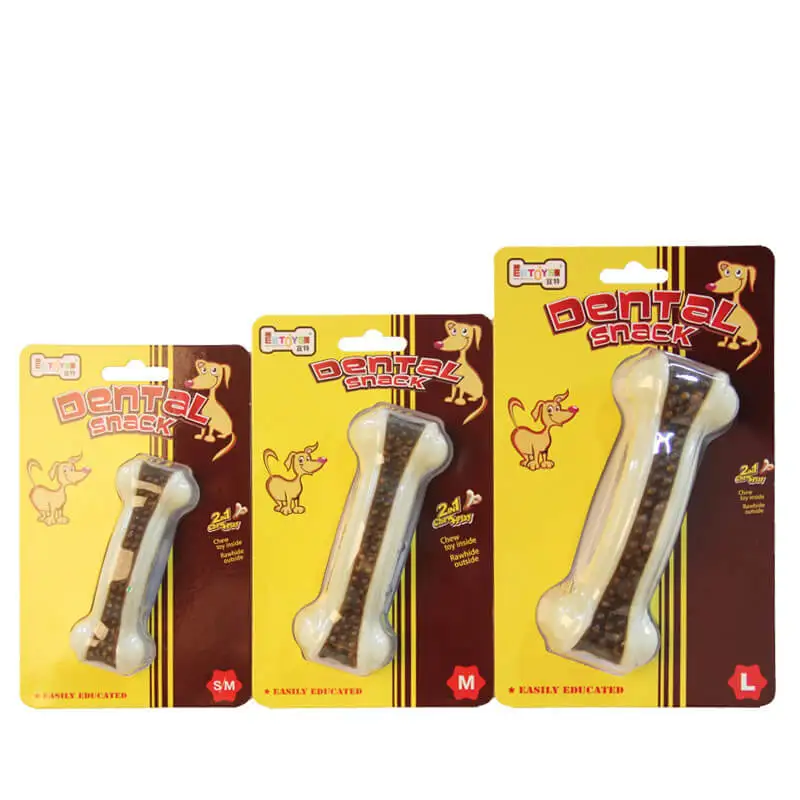 Durable Nylon Chew Toy for Dogs Long-lasting Beef Flavor Chew Bones Safe and Fun Dog Chewing Toy