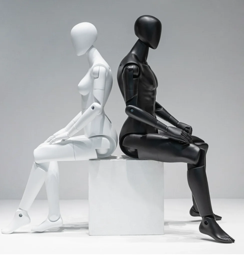 HM03 Full Body Female Male Flexible Mannequin Movable Articulated Robot Mannequin