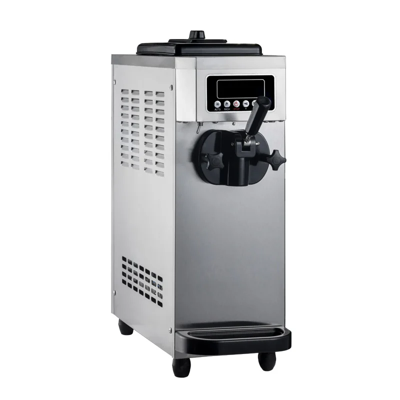 Gourd Whip Cream Machine New Snack Commercial Portable Desktop Noodles Fall Single Stainless Steel Frozen Yogurt Machine 60 KG