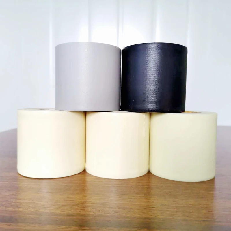High Quality Non Adhesive Installation Air Conditioner Pipe Wrapping Roll Tape for HVAC Pipe PVC Duct Without Glue