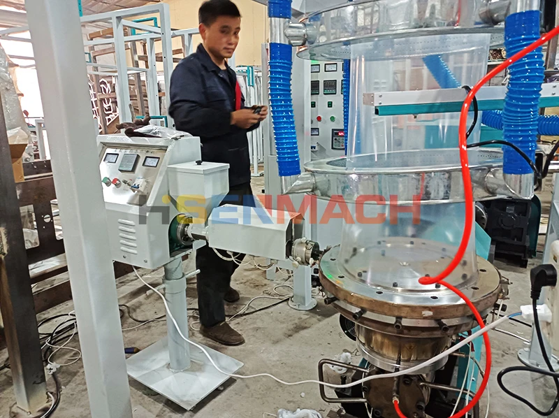 plastic LDPE zip lock bag production line plastic polythene zipper bag film making machine