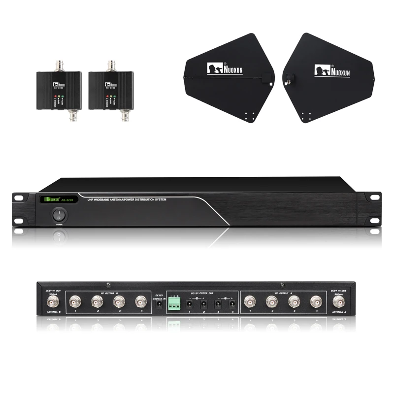 AB-3200 Professional amplifiers With Frequency Spectrum  2 in 8 out signal Booster Amplifier antenna Distribution Amplifier