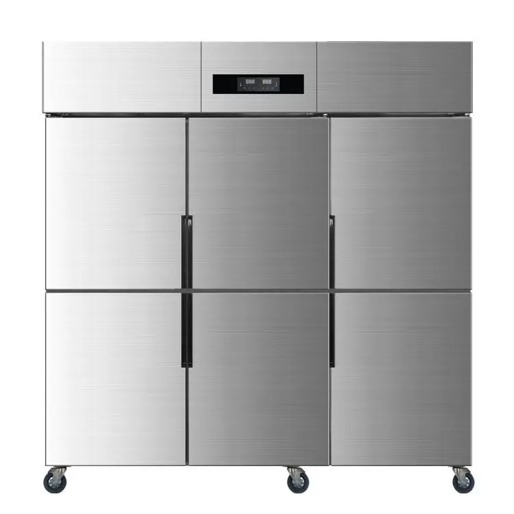 6 Door Direct-Cooling Commercial Refrigerators Upright Refrigerators and Freezers