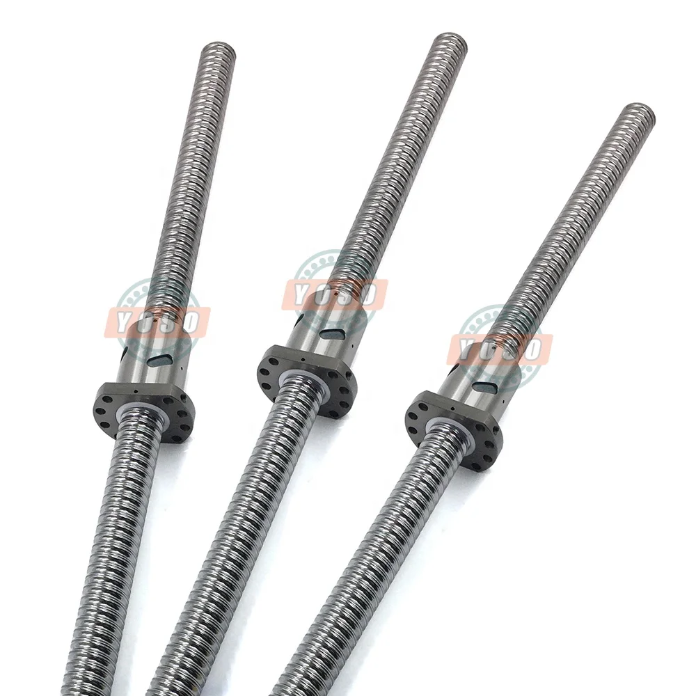 YOSO industrial mini ball screw SFU2505 Rolled Ball Screw C7 With End Machined